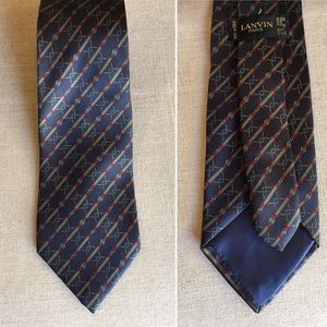 Classic Vintage Lanvin Silk Necktie